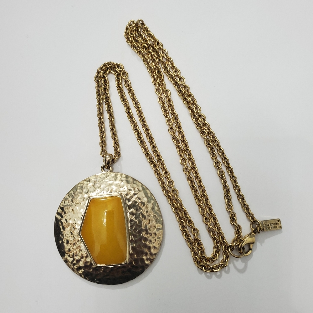 kate spade Gold and Yellow Pendant Necklace